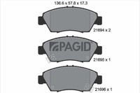 Bremsbelagsatz BremsklöTze FüR Honda Civic VII Hatchback EU EP EV EJ EK