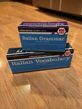 Italian Vocabulary Study 1000 Cards Grammar 600 Self Help