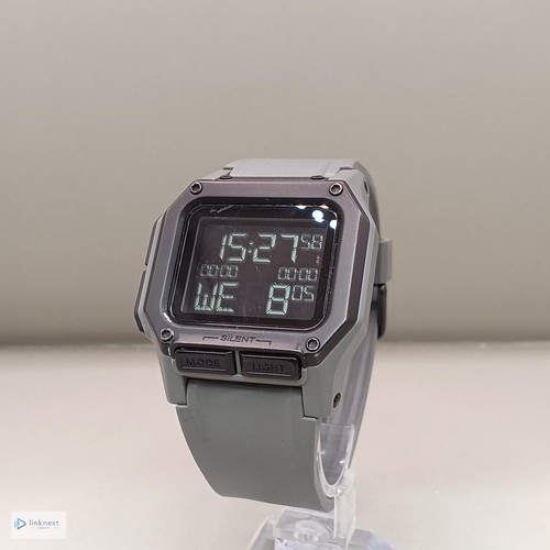 Nixon The Regulus Digital Quartz Stainless Steel Case Rubber Band