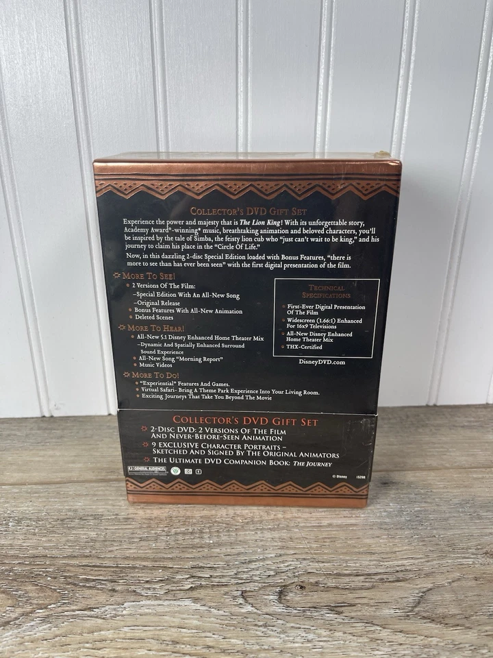 Disney The Lion King Collectors Gift Set Special Edition DVD Box Set SEALED! - Image 3 of 4