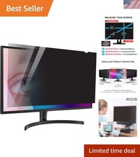 27-Inch Computer Privacy Screen Filter Optimal Blue Light Anti-Glare Prot...