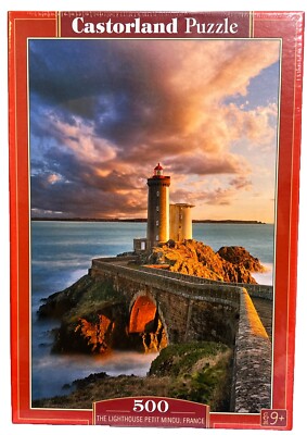 The Lighthouse Petit Minou, France 500 Piece Jigsaw Puzzle by Castorland NEW!