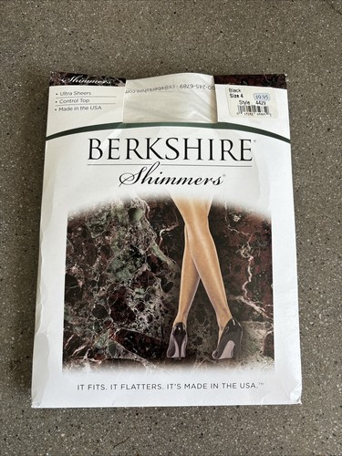 Berkshire Shimmers - ultradurchsichtige Control Top Strumpfhose - 4429 - schwarz - Größe 4