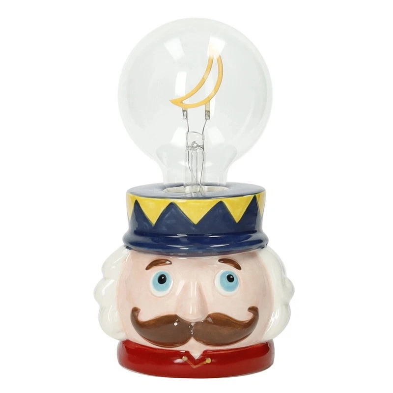 Lampada Schiaccianoci Natale BRANDANI Christmas Luce Natalizia LED Regalo 18 cm, fotografia 5 di 10