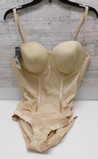 Maidenform Easy Up Strapless Firm Control Bodybriefer 1256 Beige Size 40C Shaper