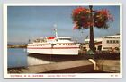 American Motor Ferry Chinook Docked in Victoria B.C. Canada c1952 Vtg Postcard