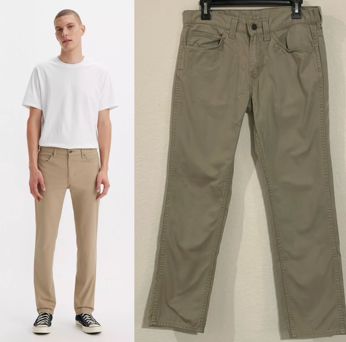 Levi's 511 Slim Tech Pants Brown A9213-0016 Men's 38x30