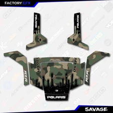 Woodland Savage Camo Graphics kit fits Polaris Rzr170 RZR 170 2010-2021