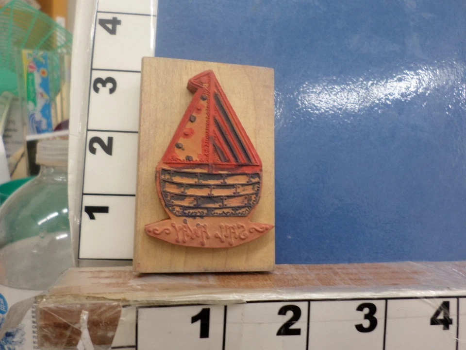 sail away sailboat   RUBBER STAMP 3j - Image 2 of 2