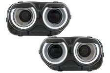 Fari LED per Dodge Challenger 2015-2023 Nero per Alogeno Proiettore Headlights