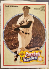 1991 Upper Deck Baseball Heroes Ted Williams #32 Boston Red Sox