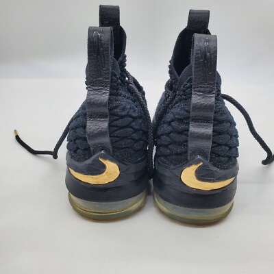 Nike LeBron 15 Metallic Gold 2017 Sz 4.5Y Basketball Shoes  display picture 1