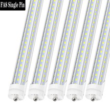 25 Pack T8 8FT LED Tube Light Bulbs Single Pin FA8 45W 72W 120W LED Shop Light