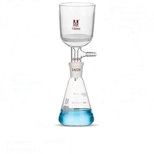Laboratory glassware funnel Sand Core Chemistry G3 filter Suction 30-500ml - Picture 3 of 18