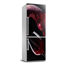 Adesivo 3D Frigo Parete Autoadesivo Rimovibile Decalcomania Alimenti Vino Rosso