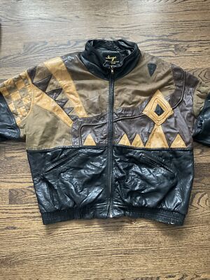 ジャケット・アウター vintage leather Jaket denim jacket type leather jacket – YZ