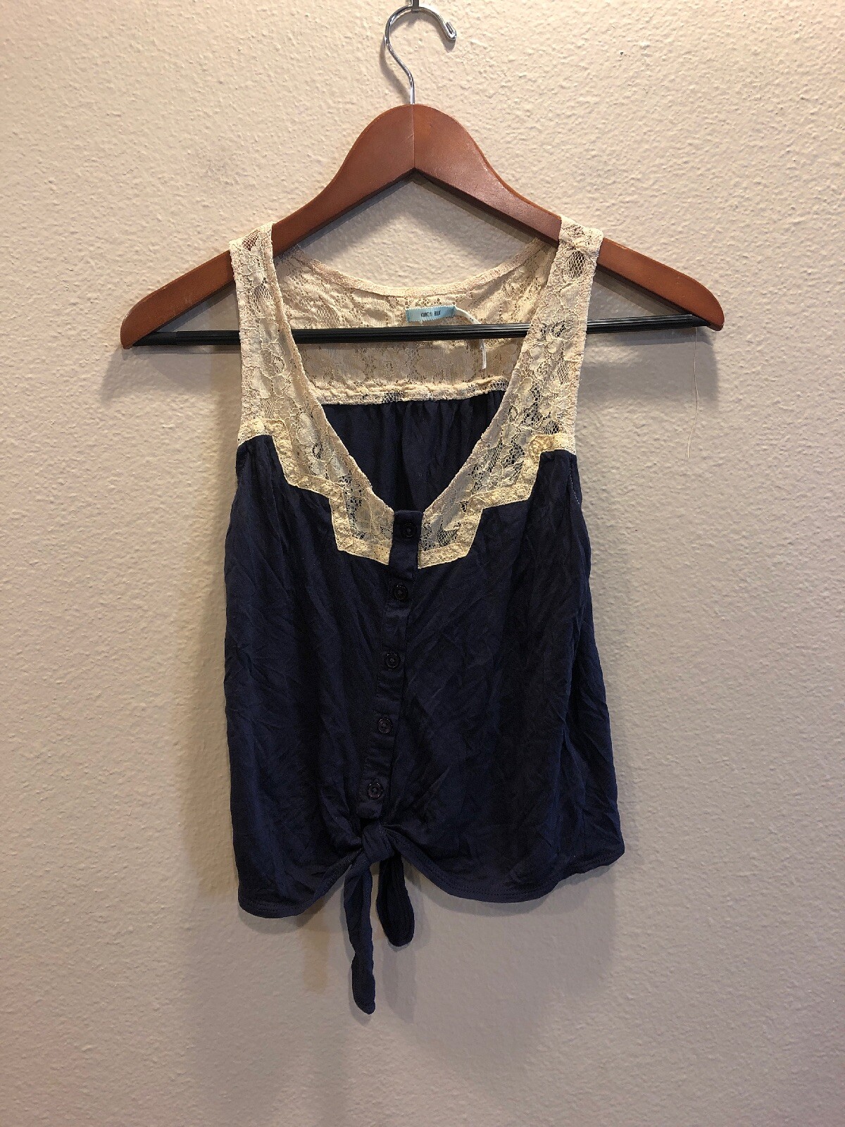 Womens Urban Outfitters Kimichi Blue Size XS blouse Gem