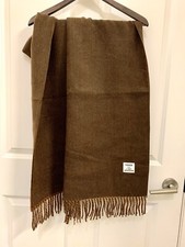 100 Cashmere Thick Fringe Scarf New