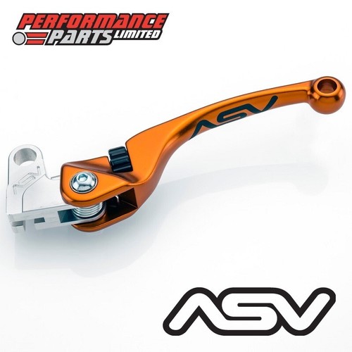 ASV F4 Orange Adjustable Levers Short Brake + Long Clutch for Yamaha WR426F 2002 - Picture 4 of 9
