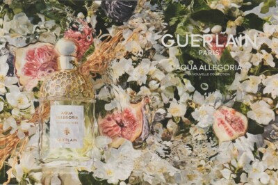 Magazine Ad Vintage PRINT AD Aqua Allegoria de Guerlain 2 pages