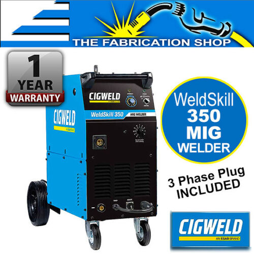 Cigweld WeldSkill 350 MIG Welder, Tweco Torch, Regulator 3 Phase 15 Amp W1004600 - Picture 1 of 4