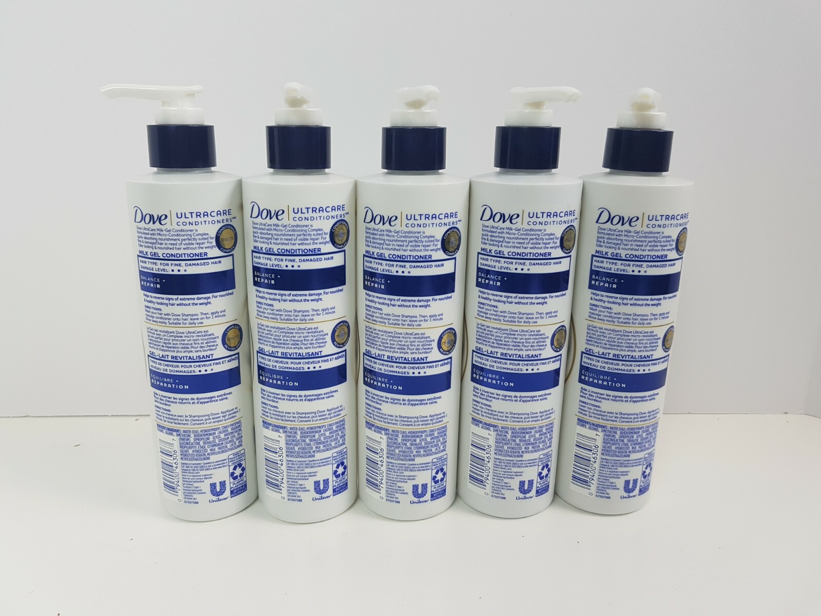 (5) Dove UltraCare Milk Gel Hair Conditioner Balance + Repair 10oz 295mL eBay