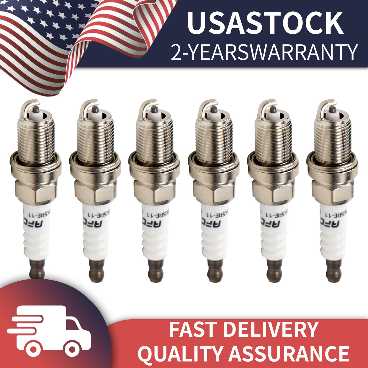 Set Of 6 spark plugs For Toyota Matrix Subaru Impreza Hyundai Accent #6953