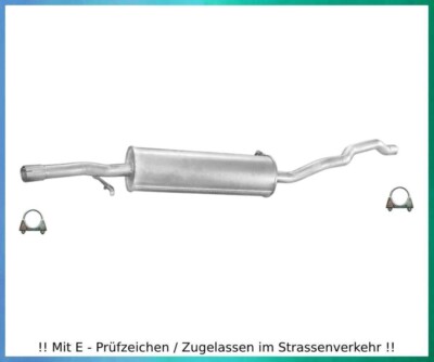 Mittelschalldämpfer für VW Sharan 1.8 T 2.0 2.8 VR6 Auspuff Mitteltopf Schelle