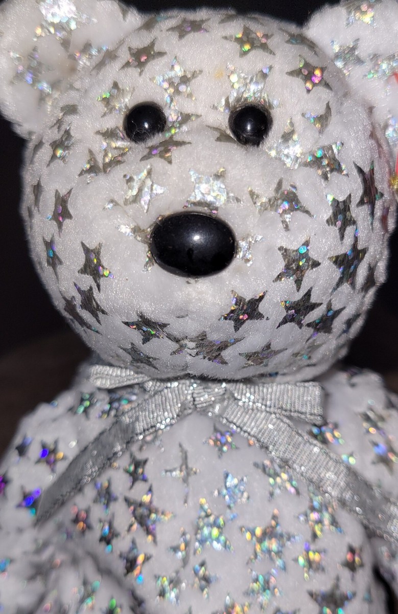 ⭐️ THE BEGINNING ⭐️ 2000 Ty Beanie Babies White BEAR Baby