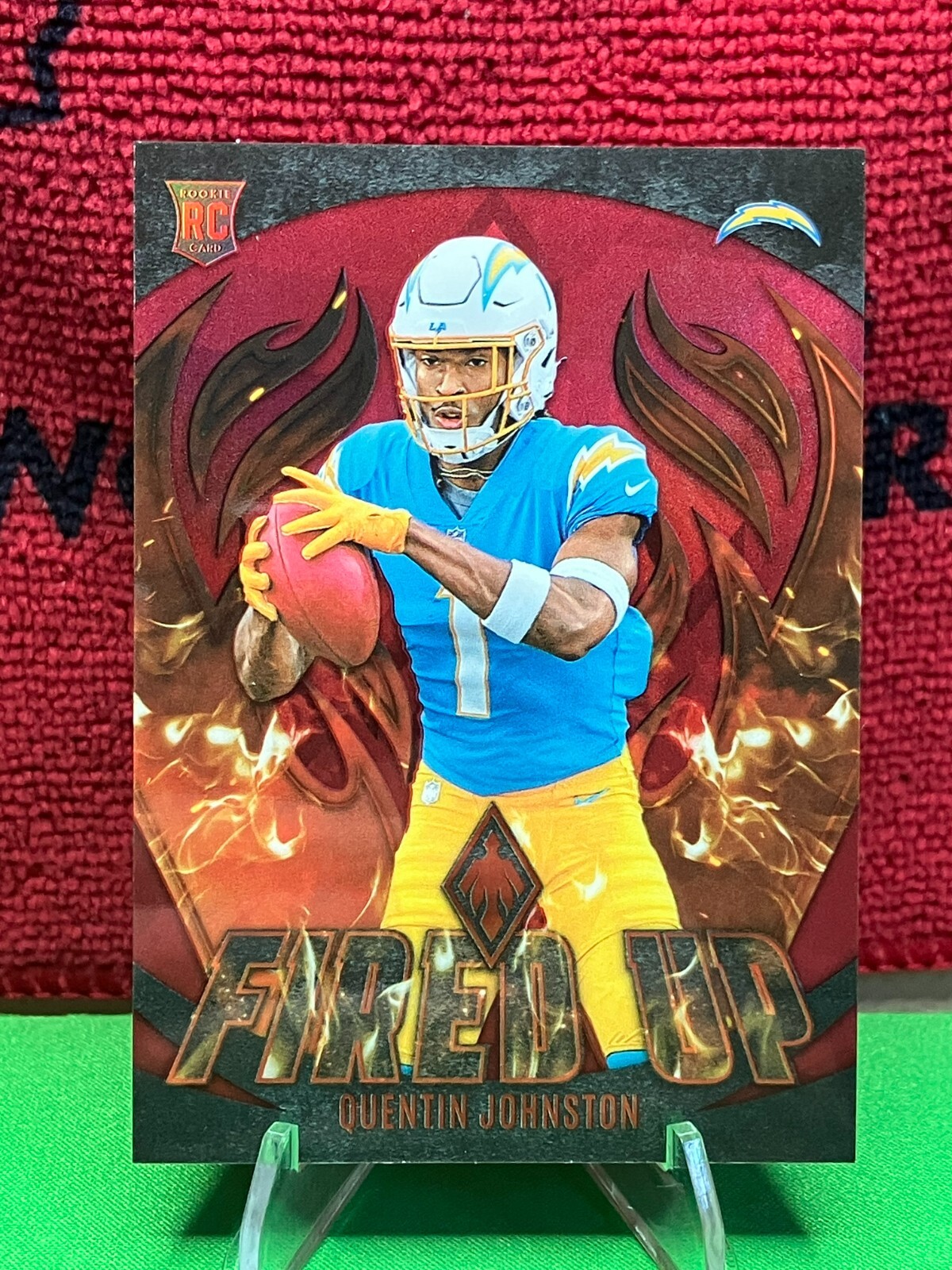 2023 Panini Phoenix - Quentin Johnston #FU-14 - Red Fired Up /199 (RC)