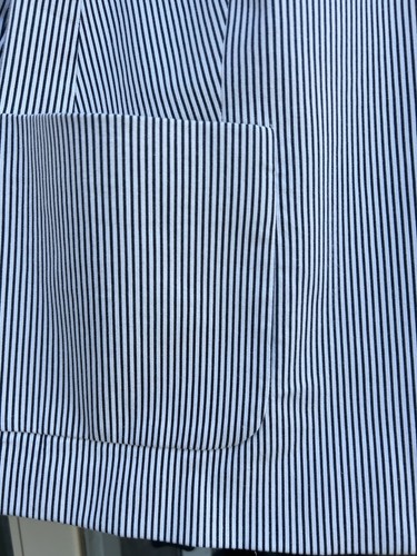 TALBOTS Aberdeen Blazer Sz 22W Piped White Navy Stripes Nautical Jacket Preppy - Picture 21 of 23
