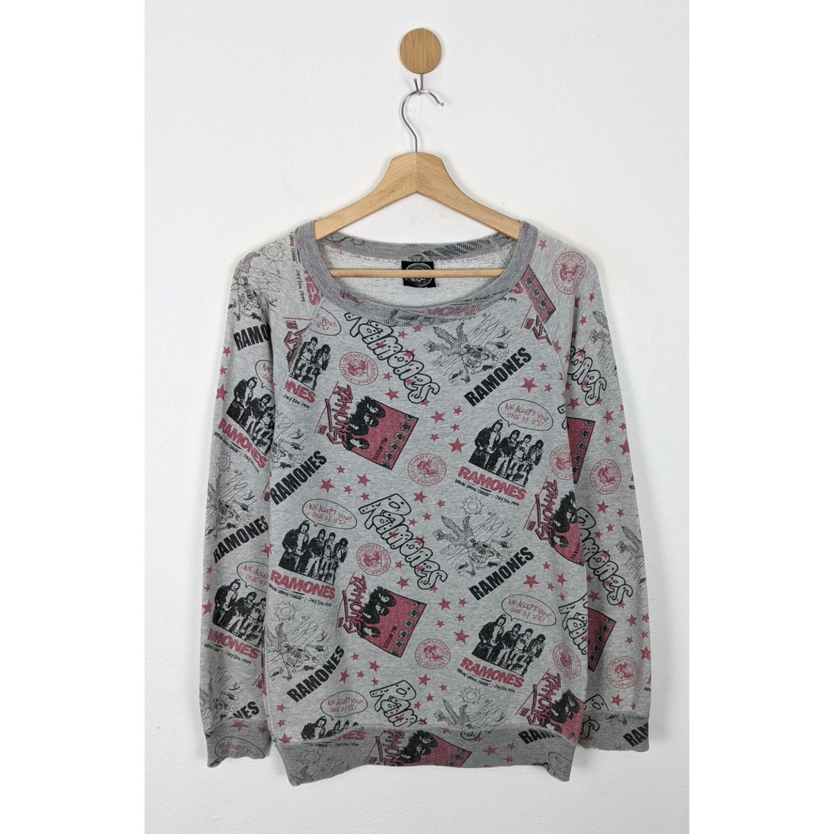 HYSTERIC GLAMOUR®️  RAMONES®️ Vintage Distressed Sun Faded Hysteric Glamour Ramones Shirt