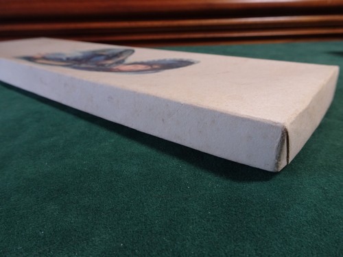 VINTAGE F EARL CHRISTY BEAUTY IN SCATOLA CRAVATTA BLU, anni '20, CARTONE, 13-1/8 X 3-3/4 - Foto 10 di 16