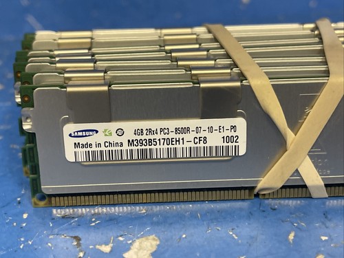 32GB (8x4GB) Samsung 4GB PC3-8500R DDR3 Memory Module- M393B5170EH1-CF8 - Picture 2 of 3