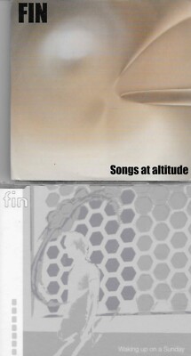 2 x FIN - Waking Up On A Sunday CD UK Depth 1 Track Promo + SONGS AT ALTITUDE