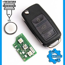TELECOMANDO CHIAVE PER VW GOLF SKODA FABIA SEAT 1J0959753AH 434MHZ + FRESATURA