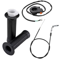 Throttle Cable + Kill Switch + Hand Grips  For MINI CHOPPER 33CC 43CC 49CC  New