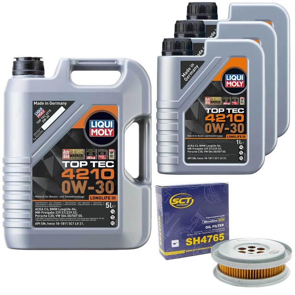 MotoröL Set Top Tec 4210 0W-30 8 Liter + ÖLfilter FüR Mercedes G-Klasse W463-image