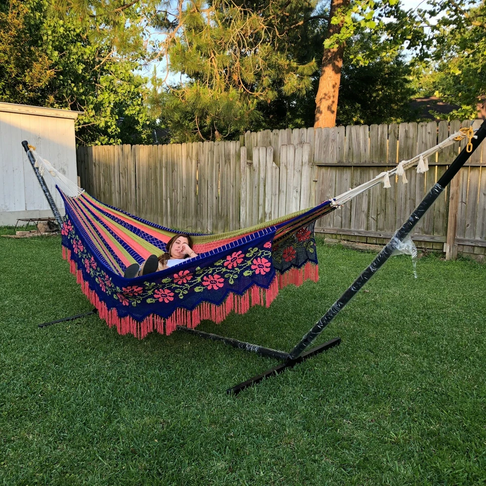 Ingalex - Hamaca exclusiva de alta calidad, para gente elegante - Bandera de América-rey Foto 3 de 4