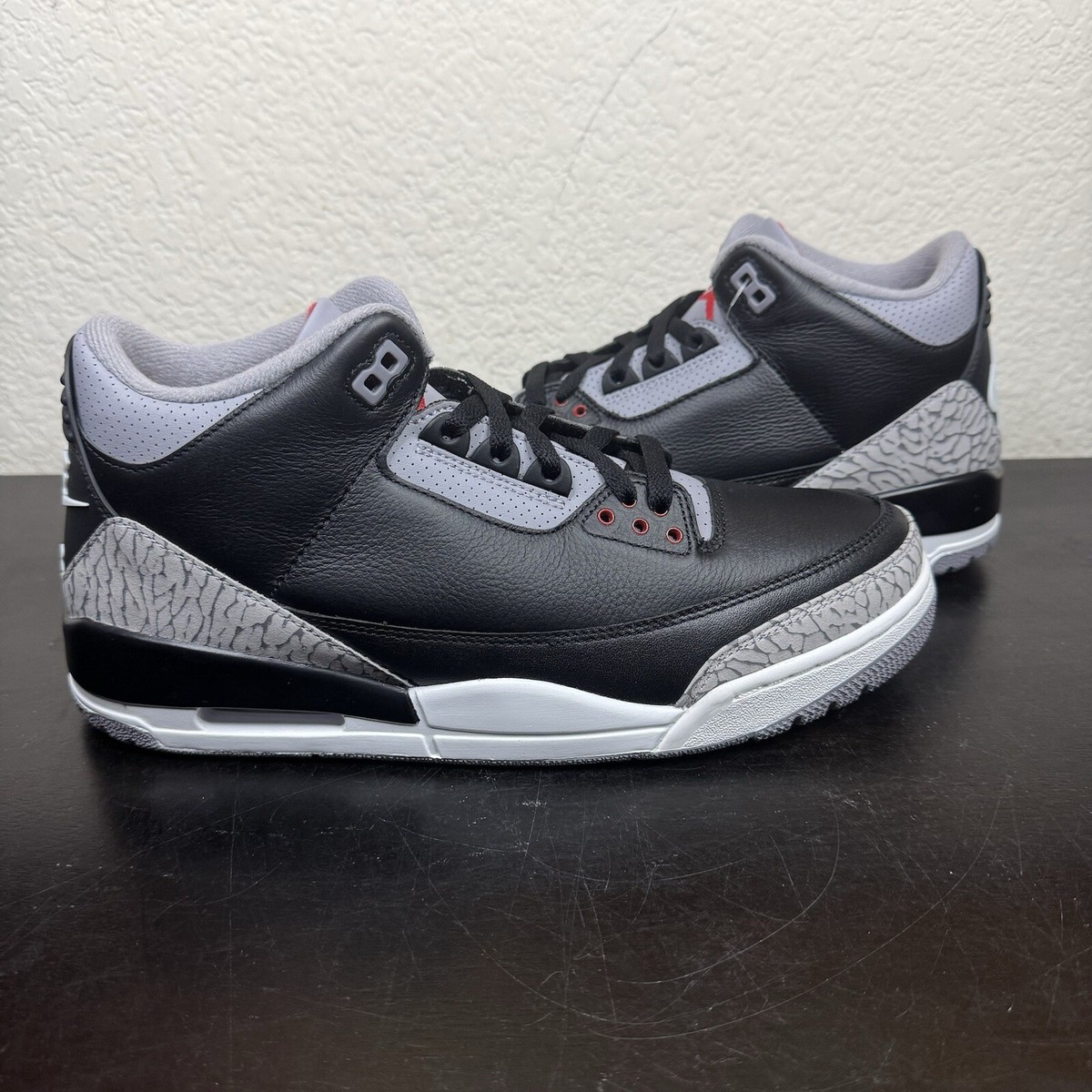 Nike Air Jordan Retro 3 Black Cement 2024 Size 9.5 Men's Brand New