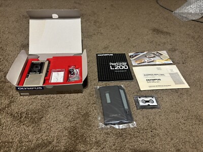 Vintage RARE Olympus Pearlcorder L200 Voice Recorder audiocassette