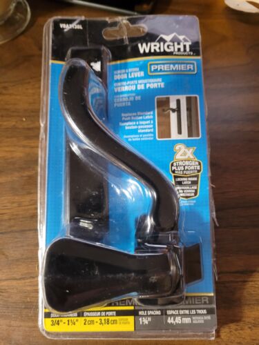 Wright Products Bayfield Surface Lever Mount Latch for Screen Storm Doors, Black