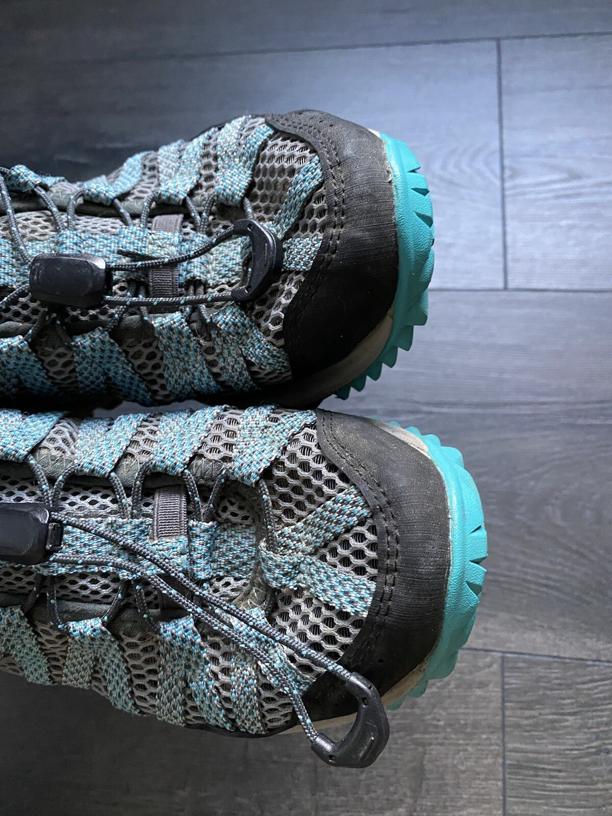 Merrell scarpe da donna sneakers Wildwood aerosport trail escursionismo blu grigio taglia 5