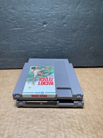 Nintendo NES Racket Attack and NFL Power Play Series Games Tested Ships Fast!!!