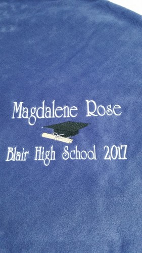 Graduation college high school Personalized Fleece Blanket Throw Gift - Picture 2 of 7