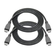 2Pack Micro USB Male to Micro USB Male Cable Data Transfer Cord for Phone, 3.2Ft