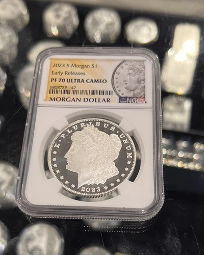 2023-s NGC PF70 MORGAN PROOF Silver Dollar Early RELEASES Yellow Label