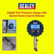Sealey TST001 Swivel Head Quick Release Digital Tyre Pressure Gauge