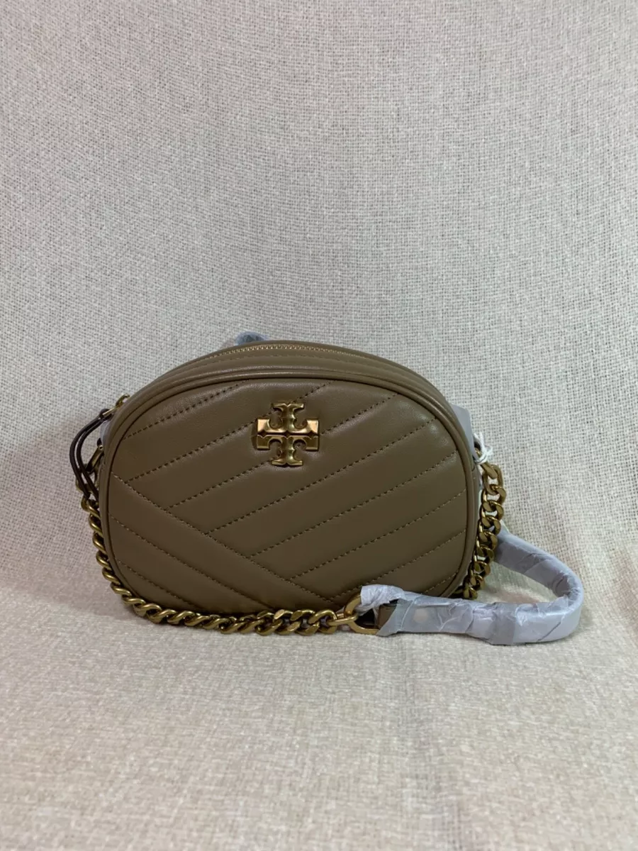 Tory Burch Chevron Leather Kira Small Camera Bag - Black Os