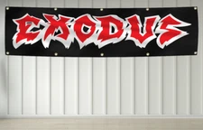 Exodus Flag Banner 2X8Ft Gary Holt American Metal Band Music Room Decor Man Cave
